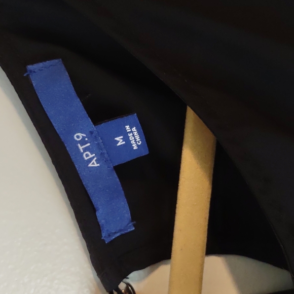 NWT Apt9 medium black blouse - Picture 2 of 5